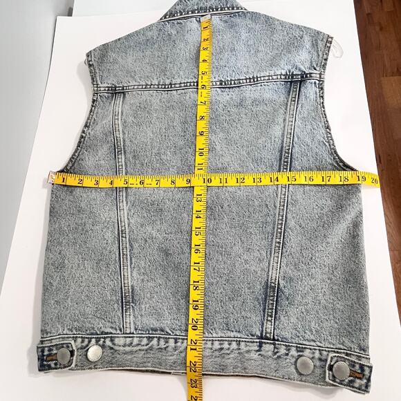 Maje Benedicte Denim Jean Vest 38 - Picture 8 of 13